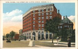 Hotel Rivera, High Street and Clinton Avenue Postcard
