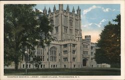 Thompson Memorial Library, Vassar College Postcard