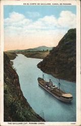 The Gaillard Cut, Panama Canal Postcard