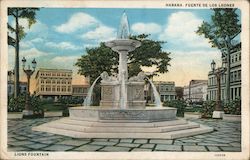 Lions Fountain Postcard