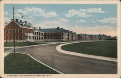 Barracks, Fort McKenzie Postcard