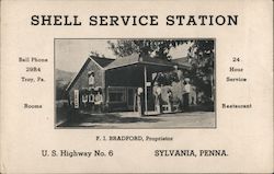 Shell Service Station Sylvania, PA Postcard Postcard Postcard