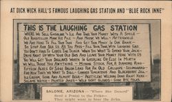 This is the Laughing Gas Station Postcard
