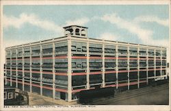New Building, Continental Motors Muskegon, MI Postcard Postcard Postcard