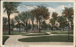 Main Street Park Postcard