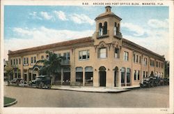 Arcade and Post Office Bldg. Manatee, FL Postcard Postcard Postcard