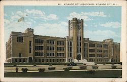 Atlantic City High School New Jersey Postcard Postcard Postcard