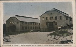 Military Barracks of N.H. College, U.S. Army Training Detachment Durham, NH Postcard Postcard Postcard