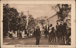 Gathering for a Fox Hunt Postcard