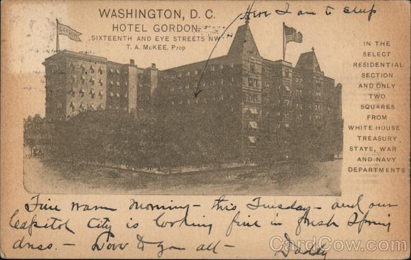 Hotel Gordon Washington District of Columbia Washington DC