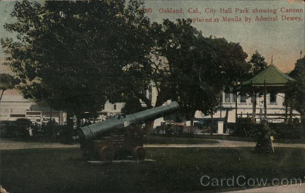 City Hall Park, Admiral Dewey Cannon Oakland California