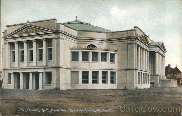 The Assembly Hall, Polytechnic High School Los Angeles California