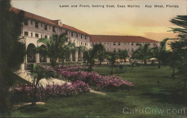 Lawn and Front, Looking East, Casa Marina Key West Florida