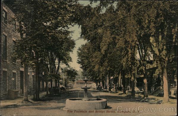 The Fountain and Bridge Street Newport New York