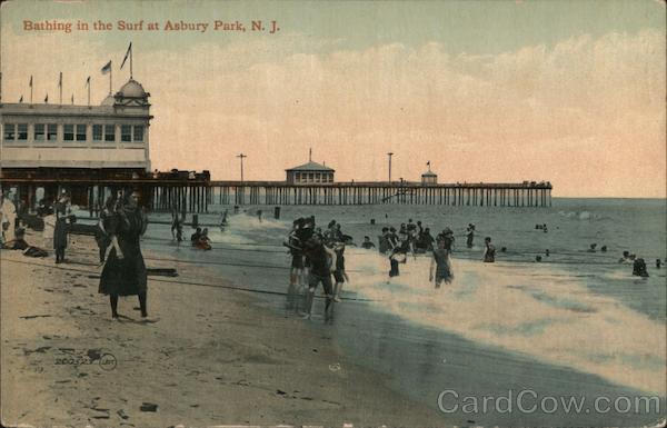 Bathing in the Surf Asbury Park New Jersey