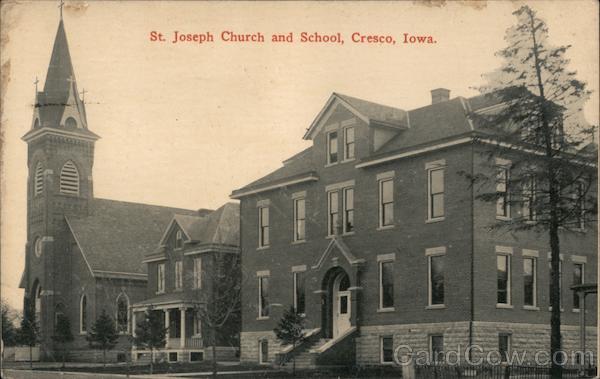 St. Joseph Church and School Cresco Iowa