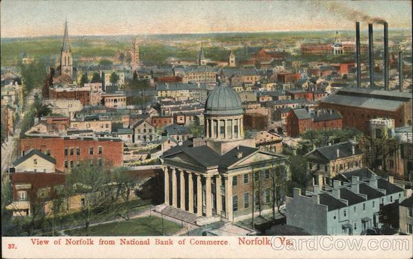 View of Norfolk from National Bank of Commerce Virginia