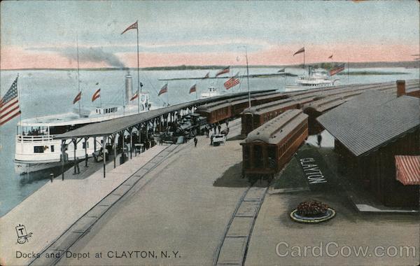 Docks and Depot Clayton New York
