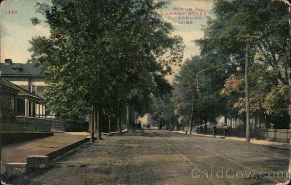 Scene on Cherry Street Vicksburg Mississippi