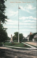 Soldiers' Monument Mount Vernon, NY Postcard Postcard Postcard
