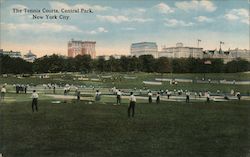 The Tennis Courts, Central Park Postcard