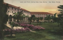 Lawn and Front, Looking East, Casa Marina Postcard