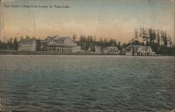Paul Smith's Hotel from Lower St. Regis Lake Brighton, NY Postcard Postcard Postcard