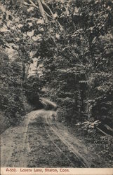 Lovers Lane Sharon, CT Postcard Postcard Postcard