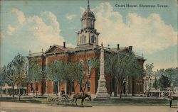 Court House Sherman, TX Postcard Postcard Postcard