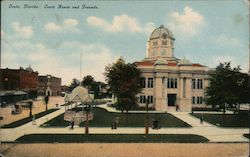 Court House and Grounds Postcard