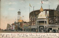 Entrance to Loop the Loop Coney Island, NY Postcard Postcard Postcard