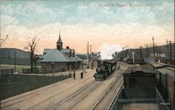 D. and H. Depot Postcard