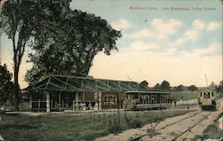 Lake Quassapaug, Trolley Station Postcard