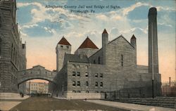 Allegheny County Jail and Bridge of Sighs Pittsburgh, PA Postcard Postcard Postcard