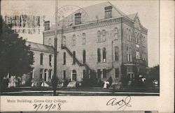 Main Building, Grove City College Postcard