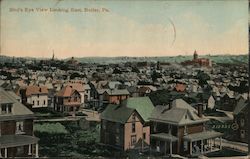 Bird's Eye View Looking East Butler, PA Postcard Postcard Postcard