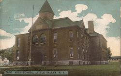 High School Little Valley, NY Postcard Postcard Postcard