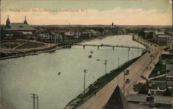 Wesley Lake, Asbury Park Postcard