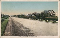 Ocean Avenue at Low Moor Seabright, NJ Postcard Postcard Postcard