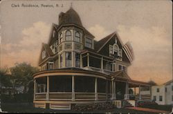 Clark Residence Newton, NJ Postcard Postcard Postcard