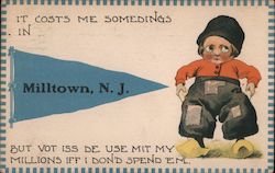 It Costs Me Somedings In Milltown New Jersey Postcard Postcard Postcard