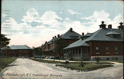 Plattsburgh Barracks Postcard