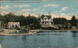 Mrs. Jas. T. Easton's College, Stuyvonant Lodge Postcard