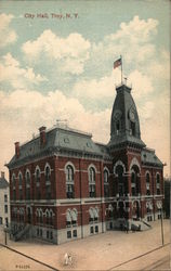 City Hall Troy, NY Postcard Postcard Postcard