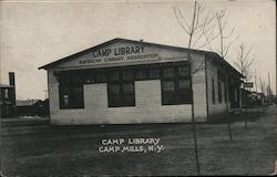 Camp Library Postcard