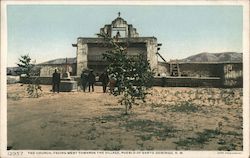 Pueblo Church Santo Domingo, NM Postcard Postcard Postcard