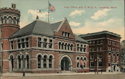 Post Office and Y.M.C.A. Postcard