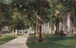 Cushman Hotel and Park Petoskey, MI Postcard Postcard Postcard