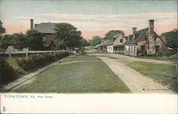 Main Street Yorktown, VA Postcard Postcard Postcard