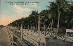 Florida East Coast Railway, Key West Extension, Fishing Camp Postcard